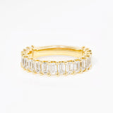 3.5mm Mini Emerald Diamond Ring