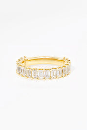 3.5mm Mini Emerald Diamond Ring