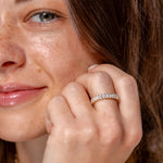 Mini Emerald Lab Diamond Band Rings Princess Bride Diamonds 