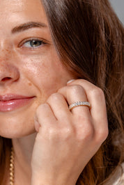 Mini Emerald Lab Diamond Band Rings Princess Bride Diamonds 