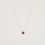 Mini Garnet & Diamond Halo Necklace Necklaces Princess Bride Diamonds 