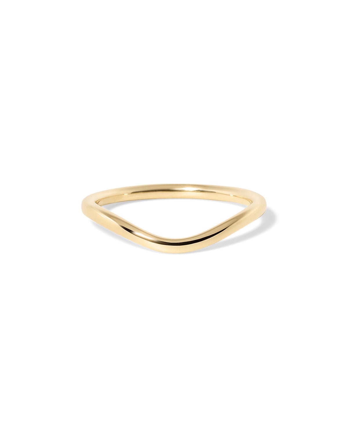 1.6mm Mini Movement wedding band with softly contoured high-polish gold design at Princess Bride Diamonds jewelry store in Orange County