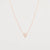 Mini Pavé Heart Necklace Rose Gold Necklaces Princess Bride Diamonds 