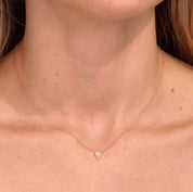 Mini Pavé Heart Necklace Rose Gold - PBD Necklaces