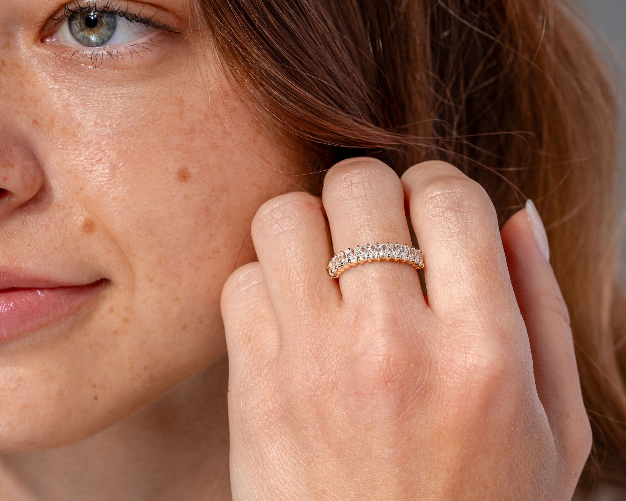Mini Radiant Lab Diamond Band Rings Princess Bride Diamonds 