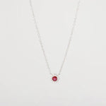 Mini Ruby Diamond Halo Necklace Necklaces Princess Bride Diamonds 