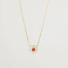 Mini Ruby Double Diamond Halo Necklace Necklaces Princess Bride Diamonds 