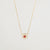 Mini Ruby Double Diamond Halo Necklace Necklaces Princess Bride Diamonds 