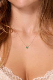 Natural Emerald Necklace - PBD Necklaces