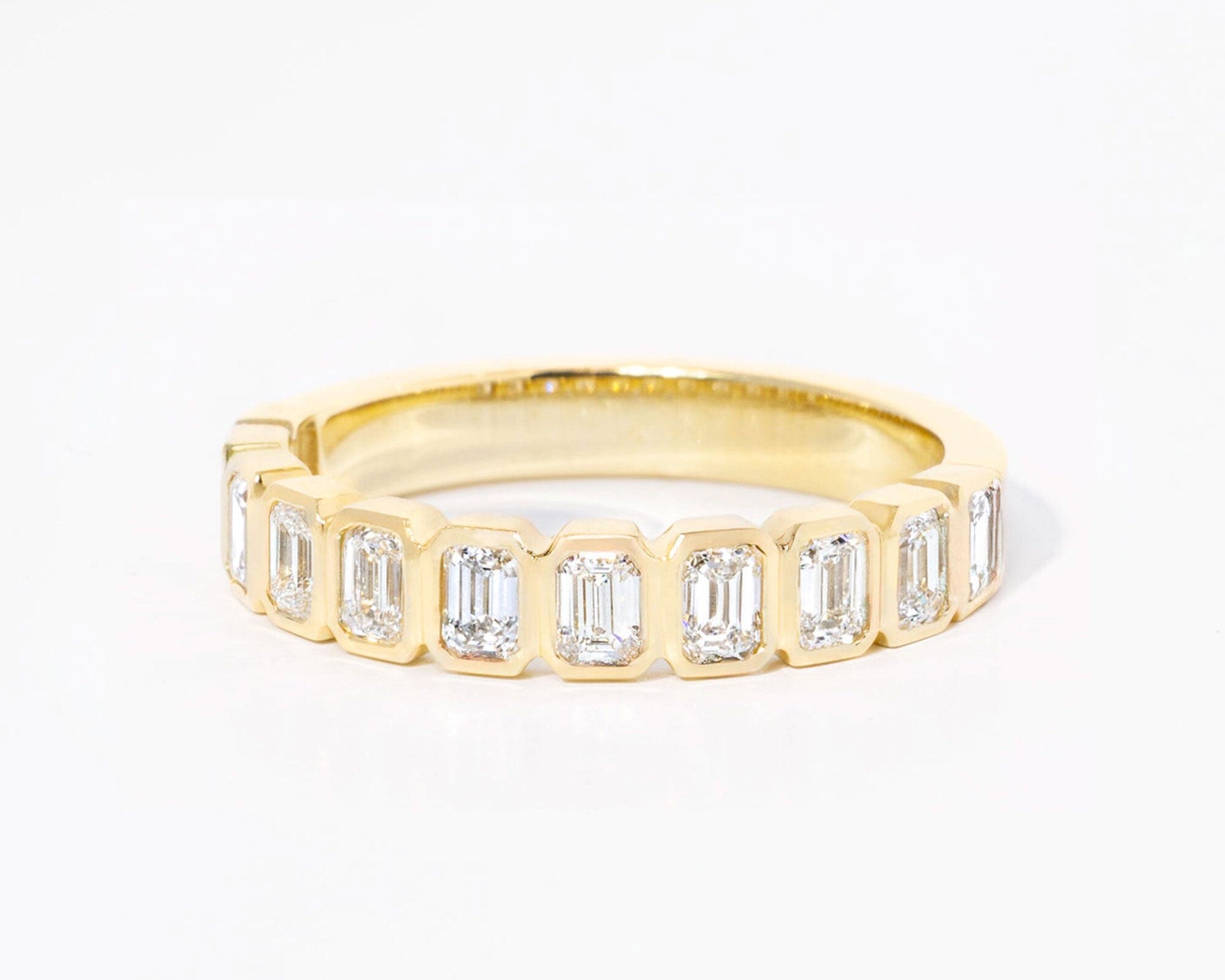 North South Emerald Bezel Ring Rings Princess Bride Diamonds 