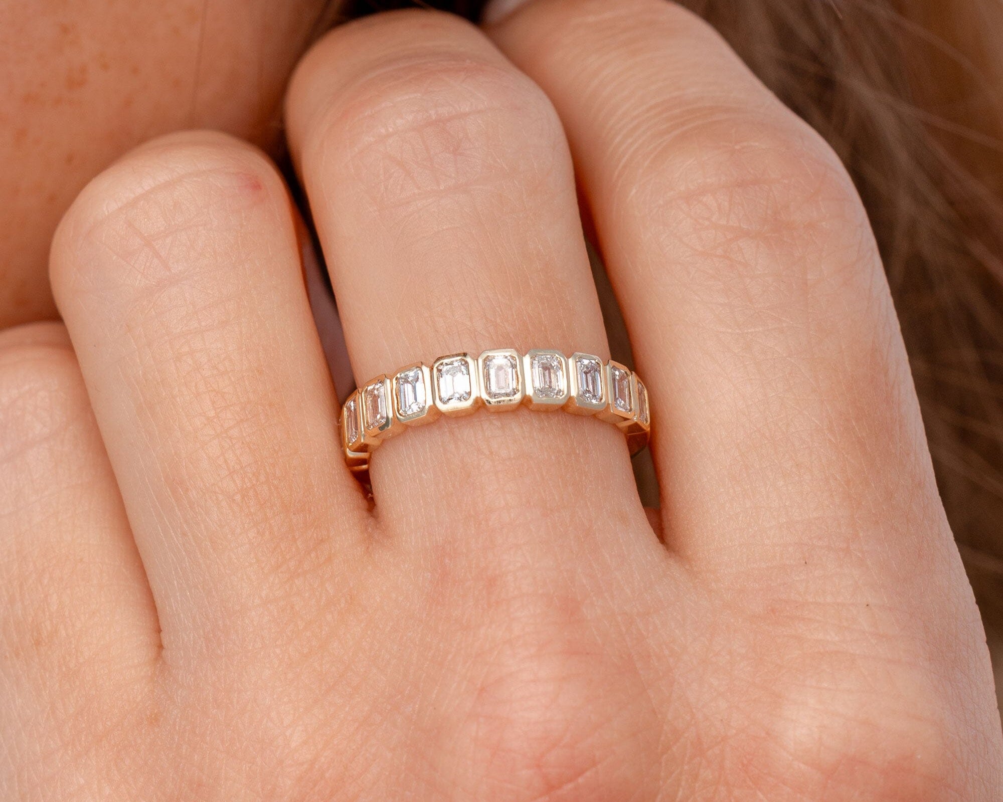 North South Emerald Bezel Ring Rings Princess Bride Diamonds 