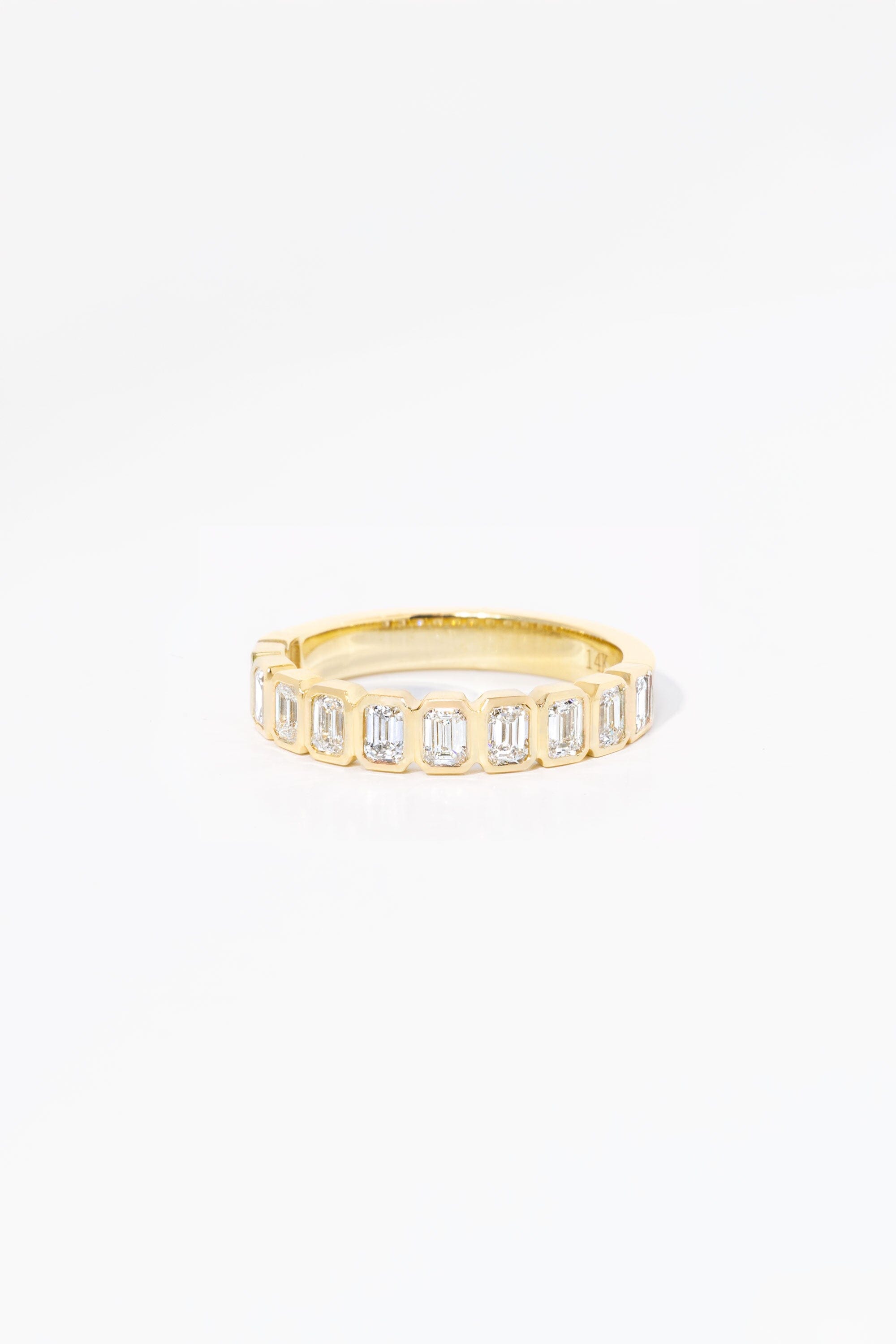 North South Emerald Bezel Ring Rings Princess Bride Diamonds 