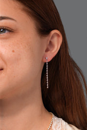 North Star Waterfall Earrings White Gold - PBD Earrings