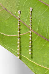 North Star Waterfall Earrings Yellow Gold