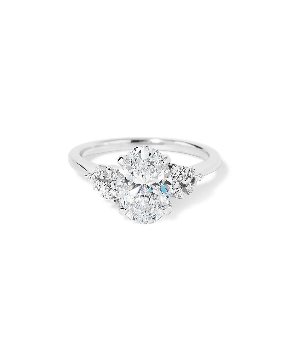 Nova Oval Cathedral - PBD Engagement Rings