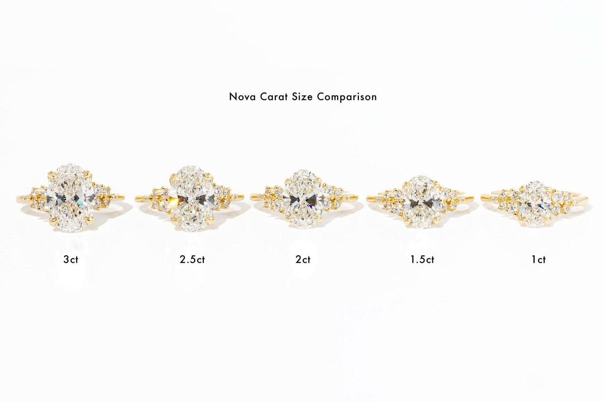 Nova Oval lab diamond engagement ring by Princess Bride Diamonds