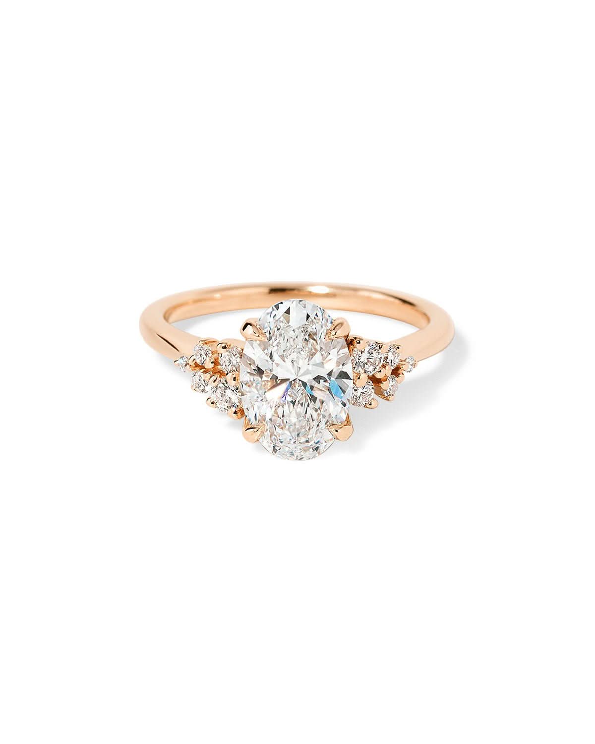 Nova Oval Cathedral - PBD Engagement Rings