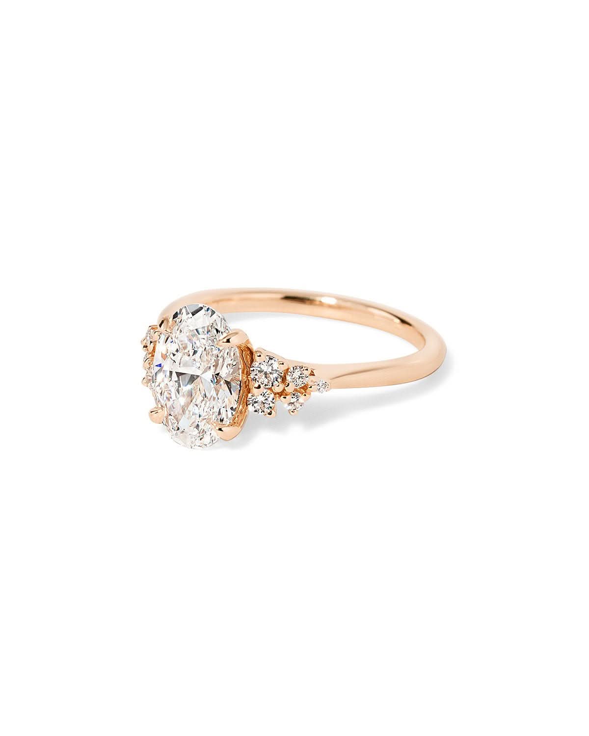 Nova Oval Cathedral - PBD Engagement Rings