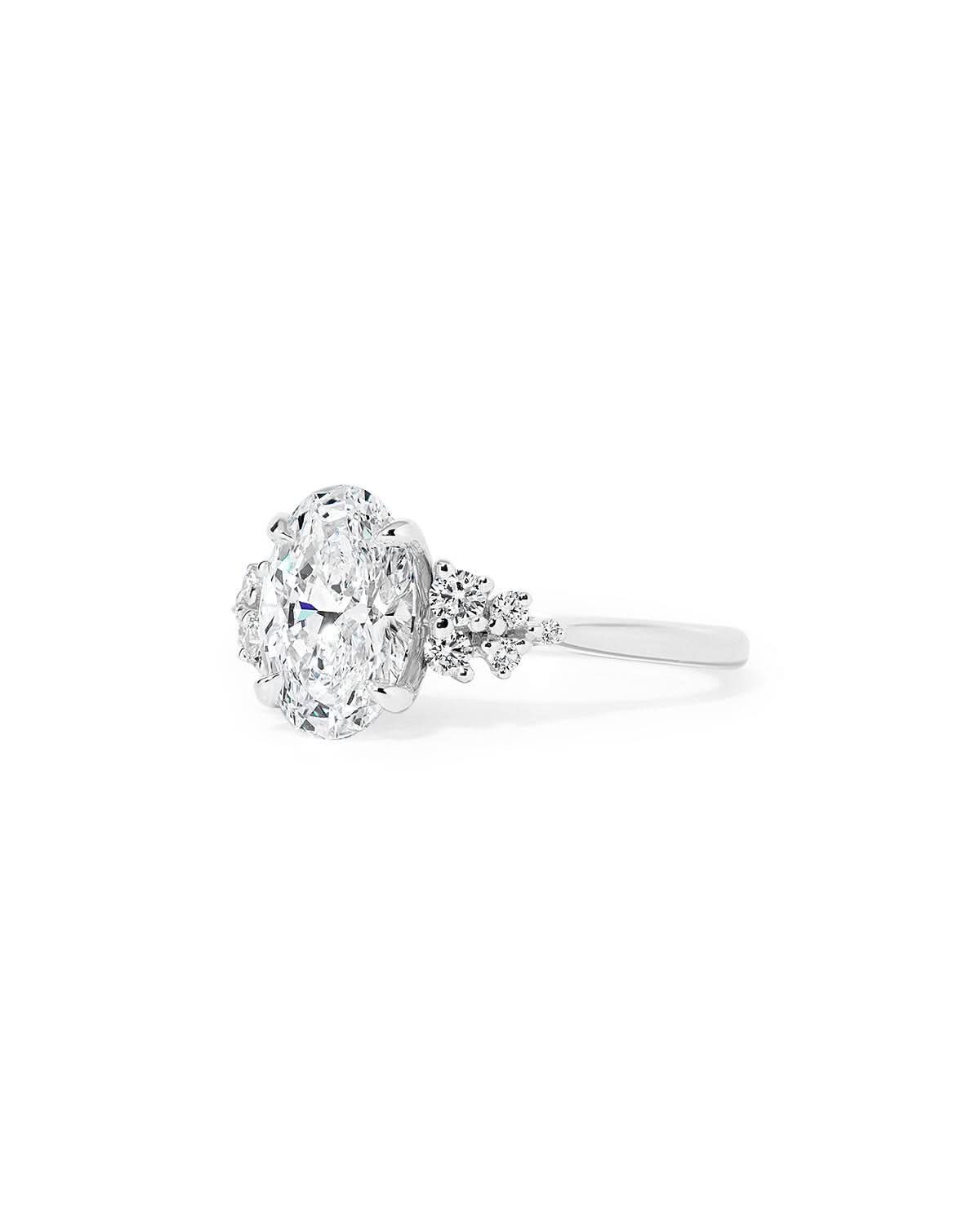 Nova Oval Cathedral - PBD Engagement Rings