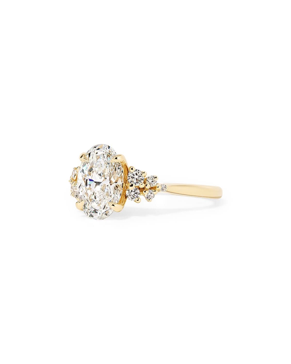 Nova Oval Cathedral - PBD Engagement Rings