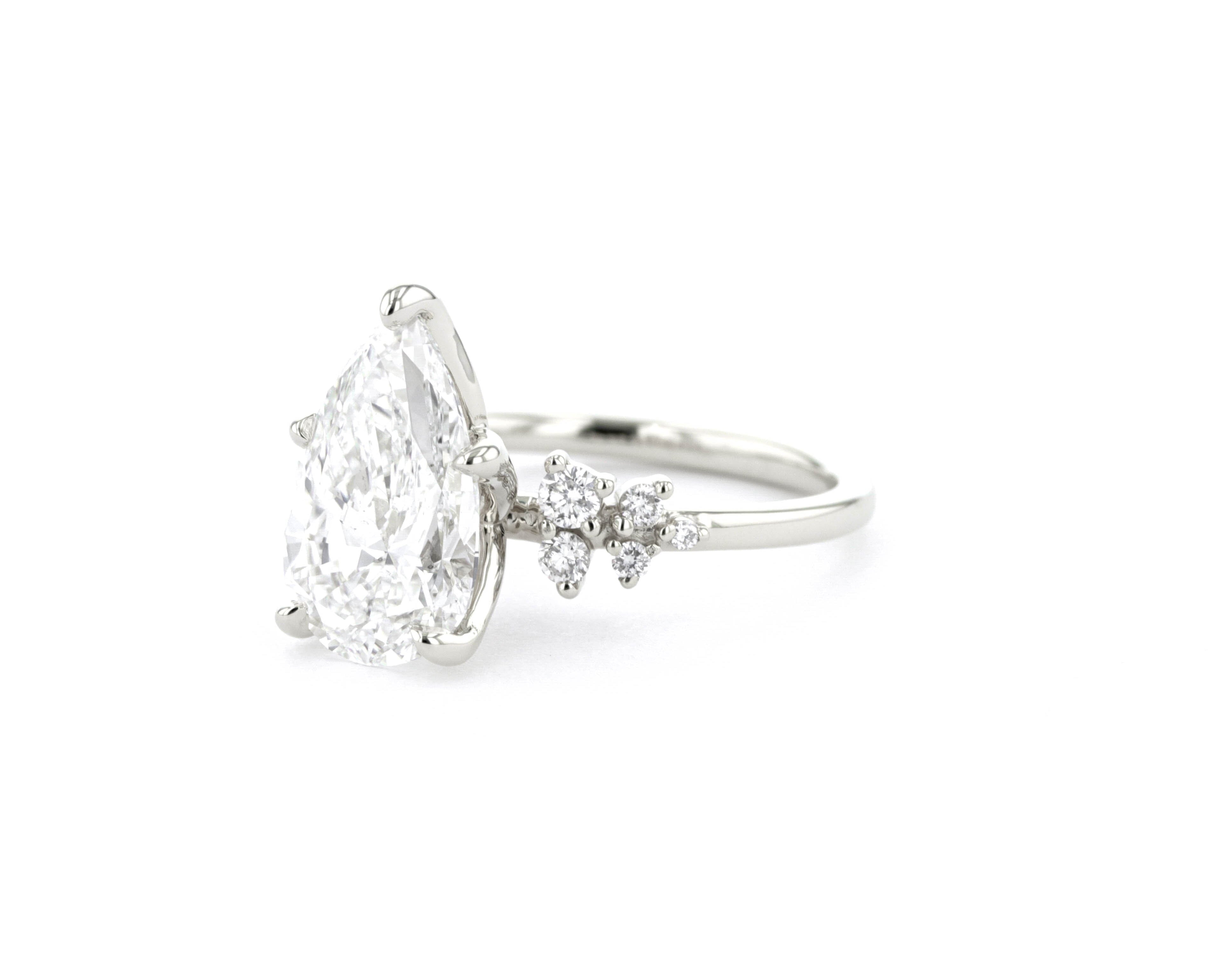 Nova Pear Engagement Rings Princess Bride Diamonds 