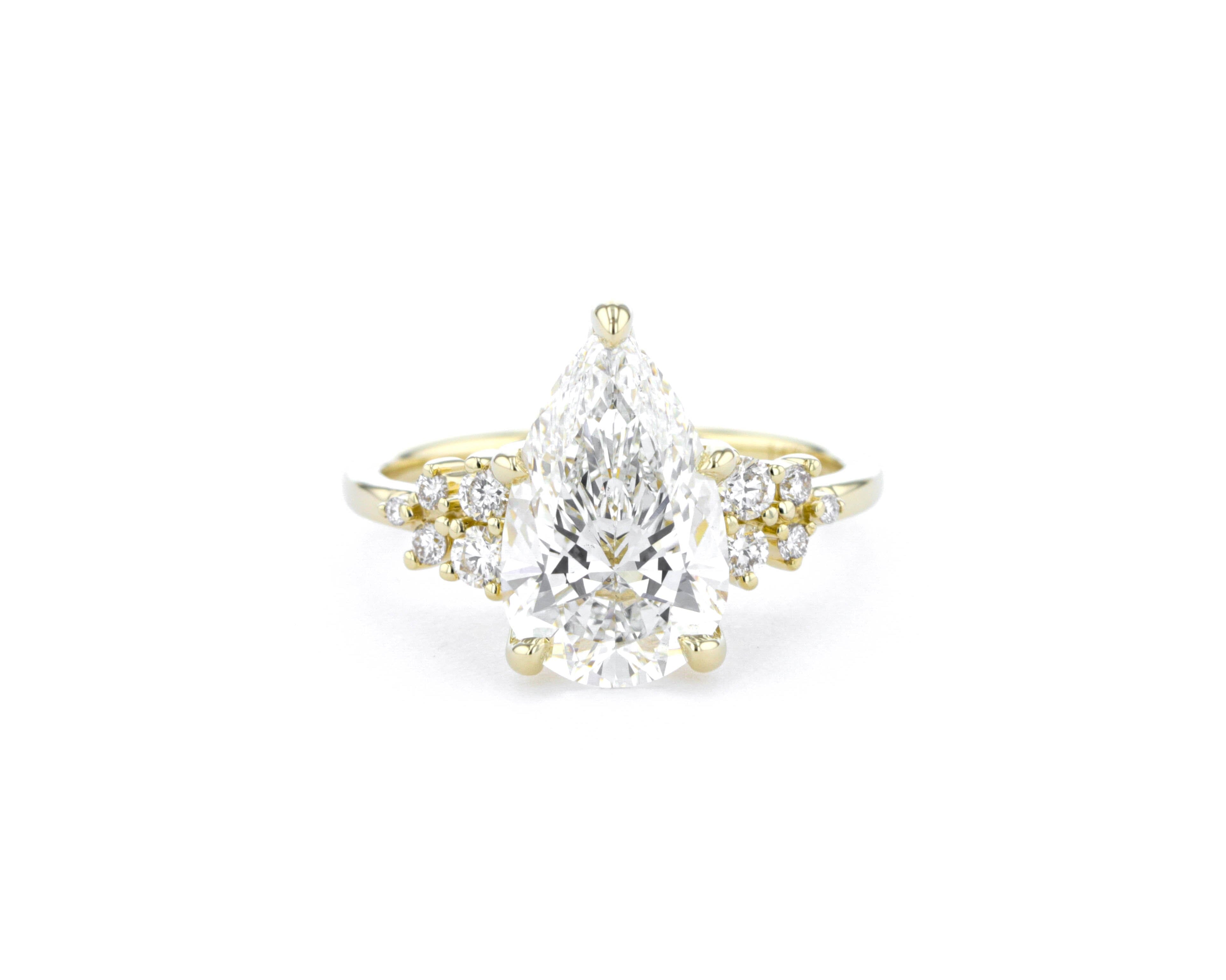 Nova Pear Engagement Rings Princess Bride Diamonds 