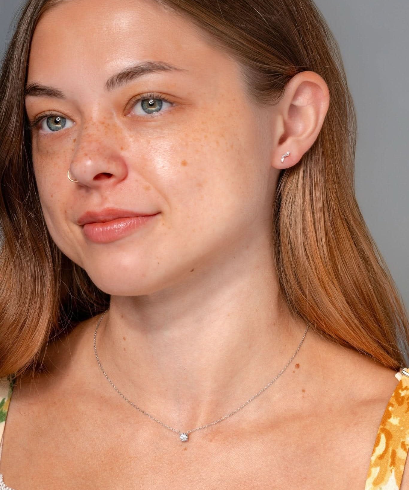 Offset Baguette Stud Earrings - PBD Earrings