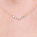Opal & Diamond Curve Necklace Necklaces Princess Bride Diamonds 