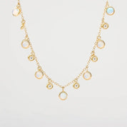 Opal & Diamond Drip Necklace Necklaces Princess Bride Diamonds 