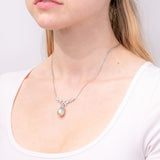 Ornate Bow Pearl Necklace Necklaces Princess Bride Diamonds 