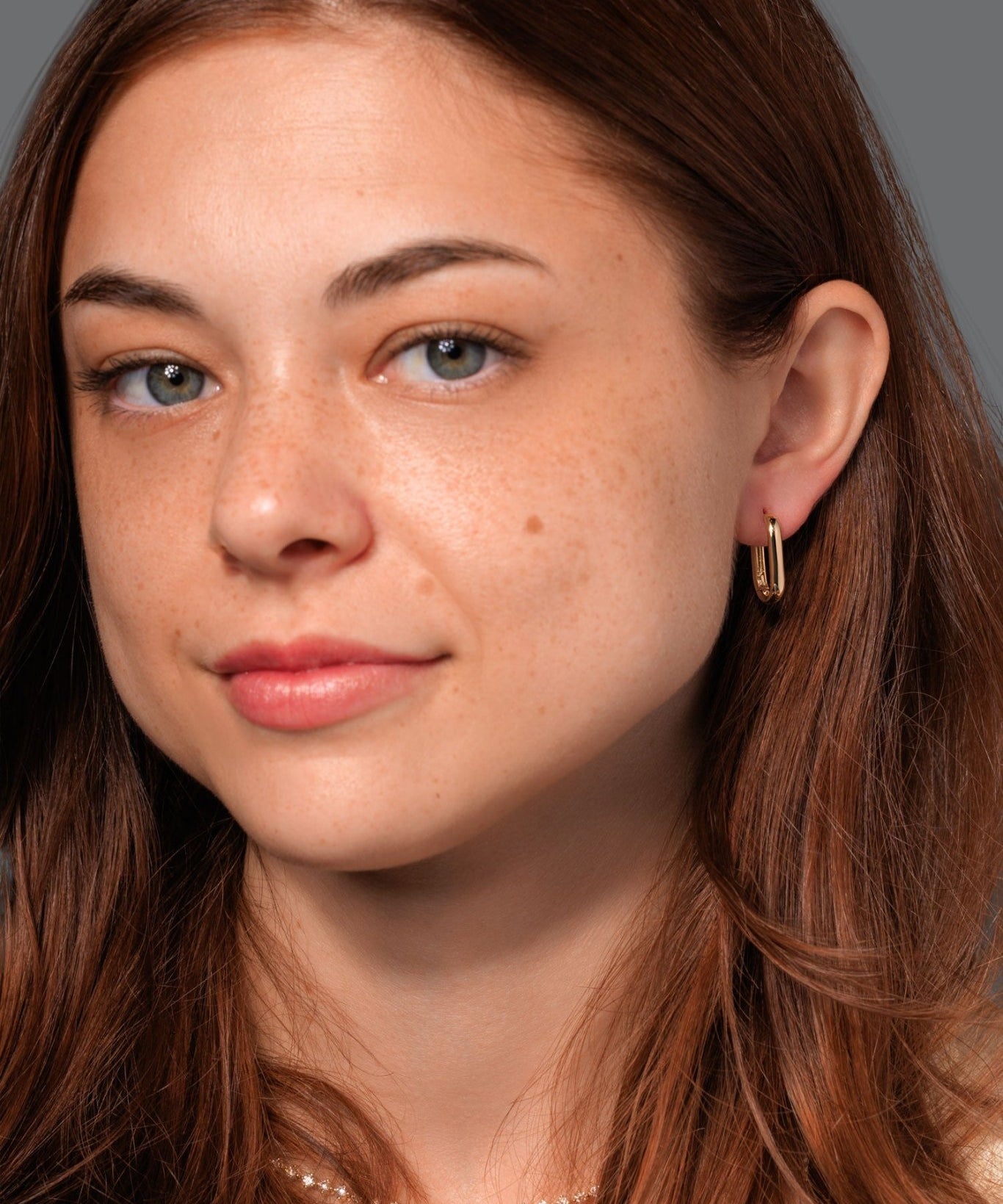 Paperclip Hoops Yellow Gold - PBD Earrings