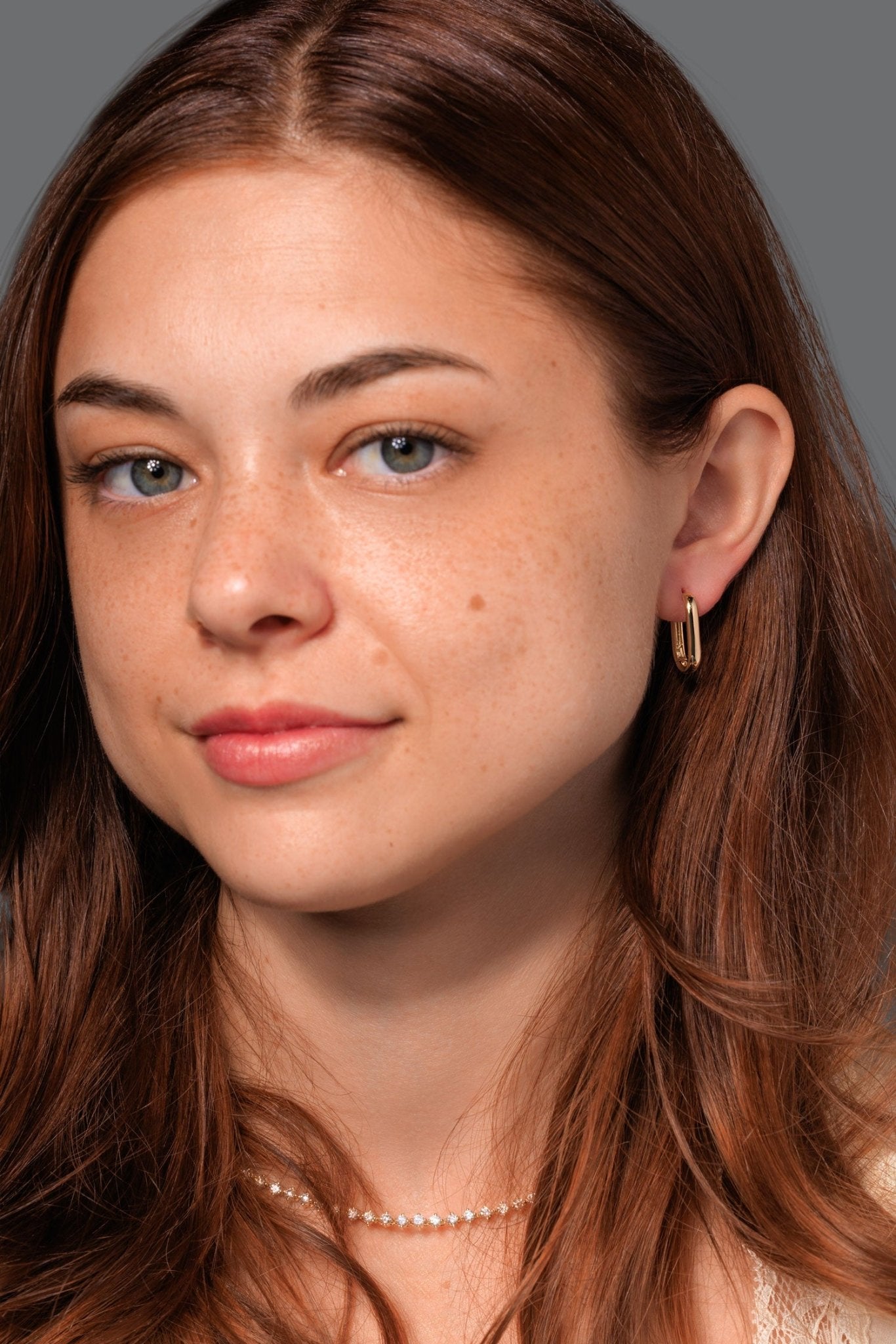 Paperclip Hoops Yellow Gold - PBD Earrings