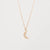 Pavé Diamond Moon Necklace Rose Gold Necklaces Princess Bride Diamonds 