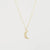 Pavé Diamond Moon Necklace Yellow Gold Necklaces Princess Bride Diamonds 