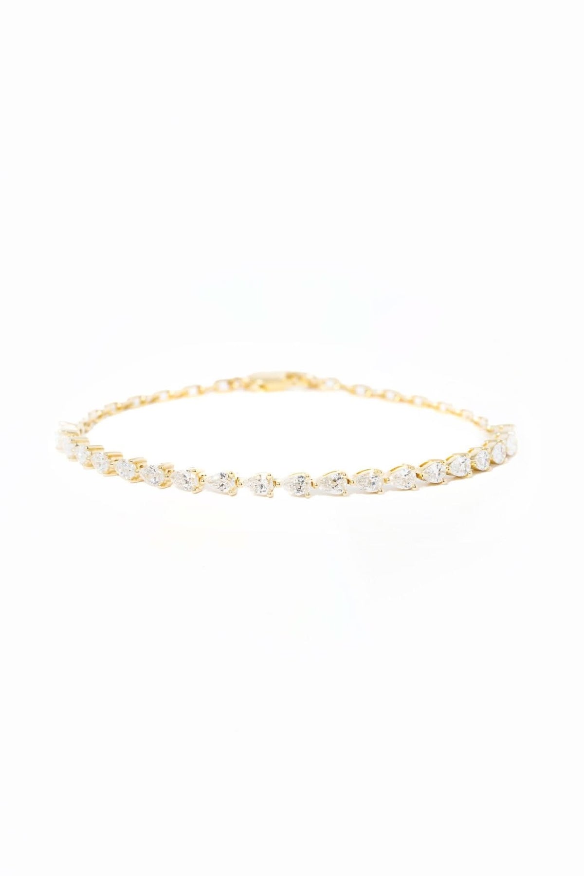 Pear Half - Tennis Paperclip Bracelet - PBD Bracelets