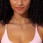 Pear Lab Diamond Tennis Necklace Necklaces Princess Bride Diamonds 