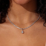 Pear Lab Diamond Tennis Necklace Necklaces Princess Bride Diamonds 