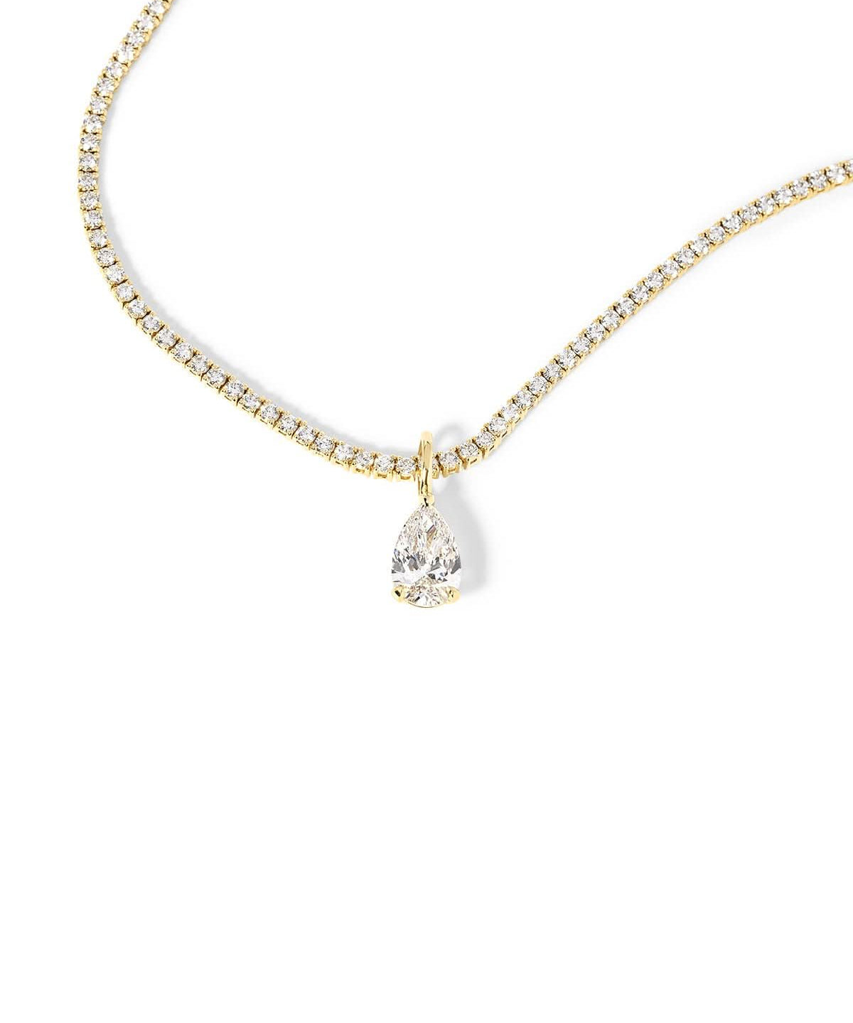 Pear Lab Diamond Tennis Necklace - PBD Necklaces