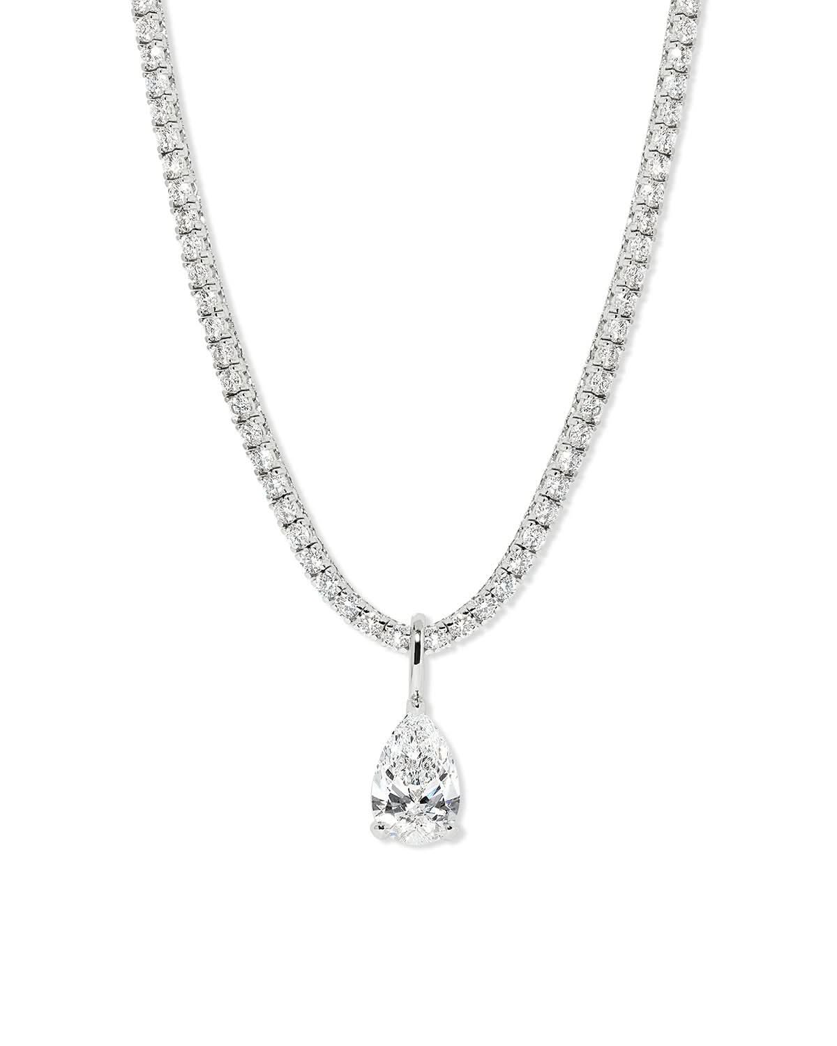 Pear Lab Diamond Tennis Necklace - PBD Necklaces