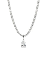 Pear Lab Diamond Tennis Necklace