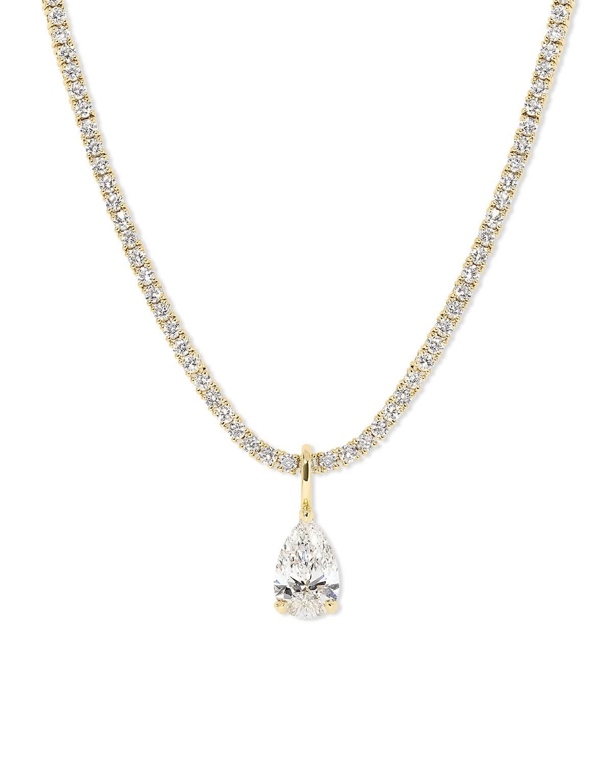 Pear Lab Diamond Tennis Necklace - PBD Necklaces