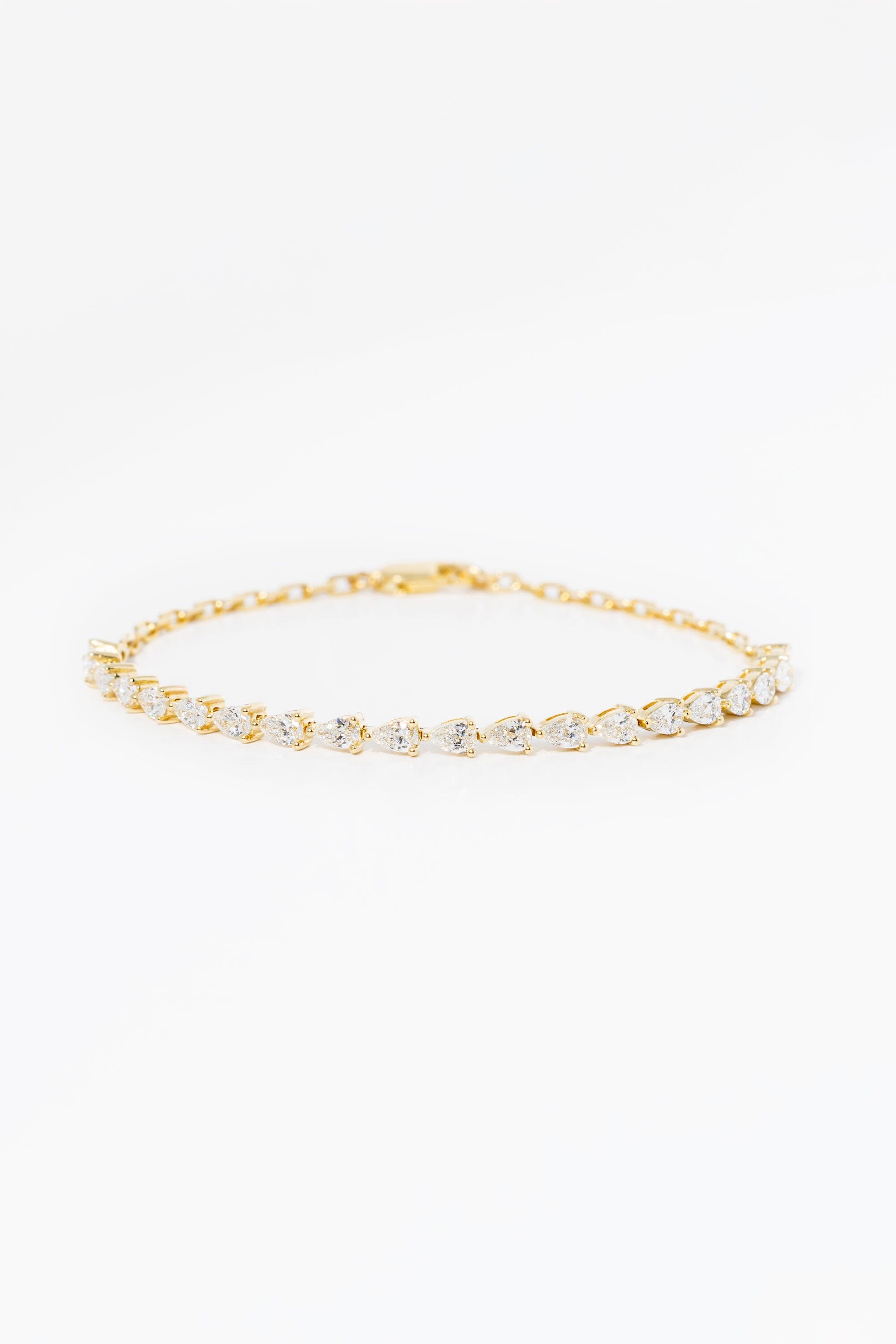 Pear Lab Diamond Tennis Paperclip Bracelet Bracelets Princess Bride Diamonds 