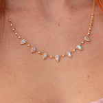 Pear Moonstone Diamond Drip Necklace Necklaces Princess Bride Diamonds 