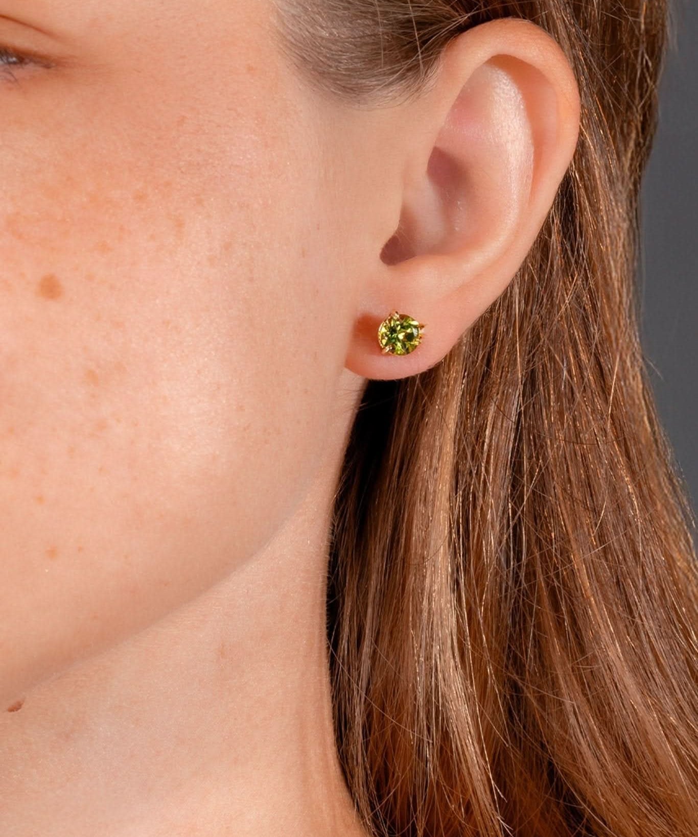 Peridot Studs - PBD Earrings