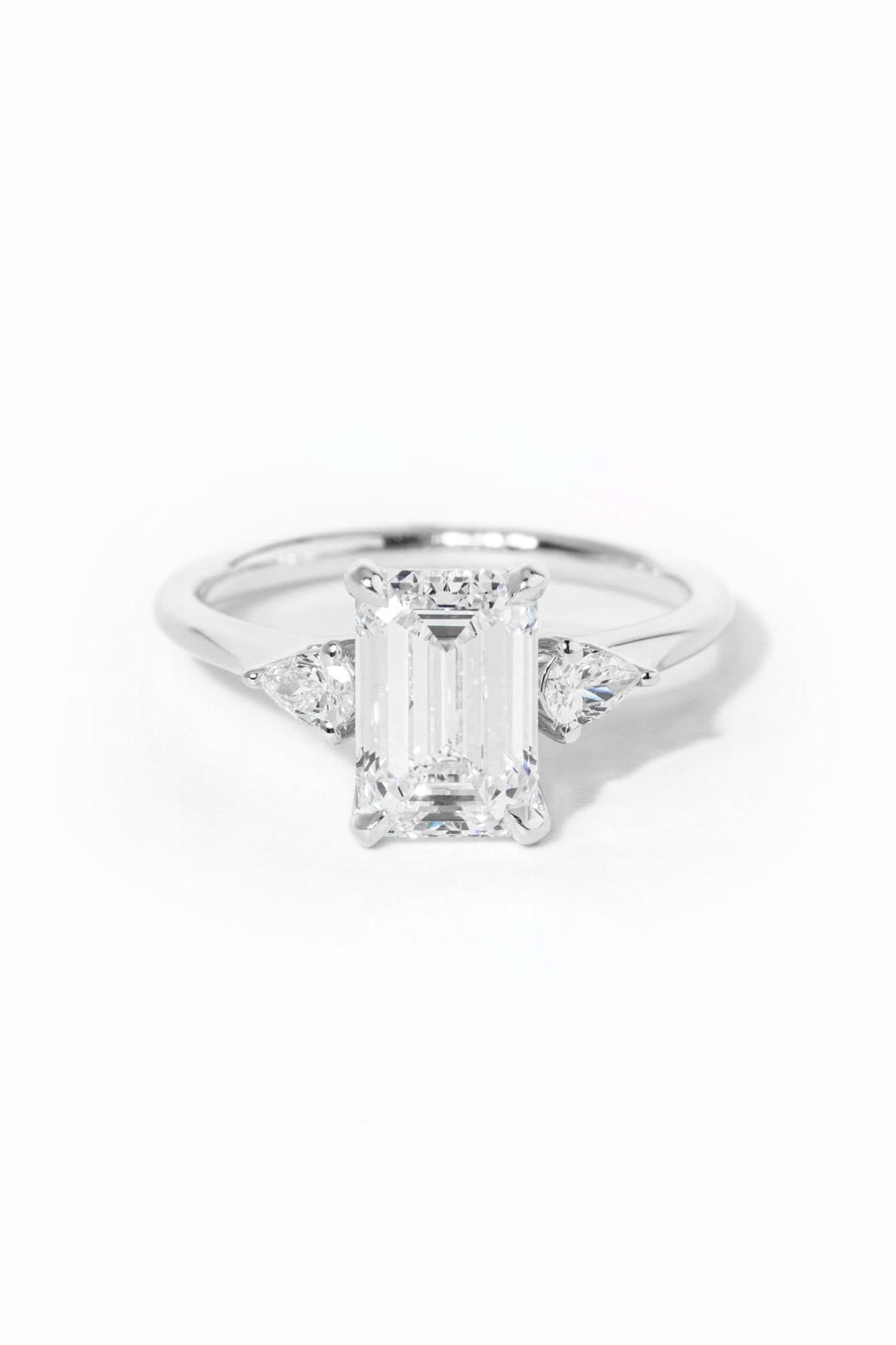 Petite Gracie Emerald - PBD Engagement Rings