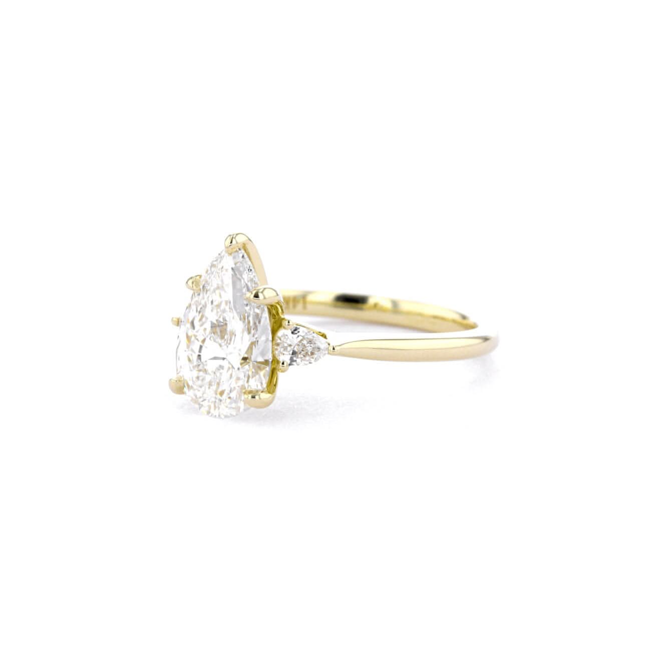 Petite Gracie Pear - PBD Engagement Rings