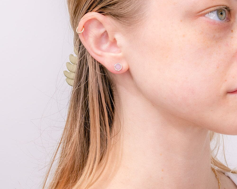 Pink Opal Earrings Earrings Princess Bride Diamonds 