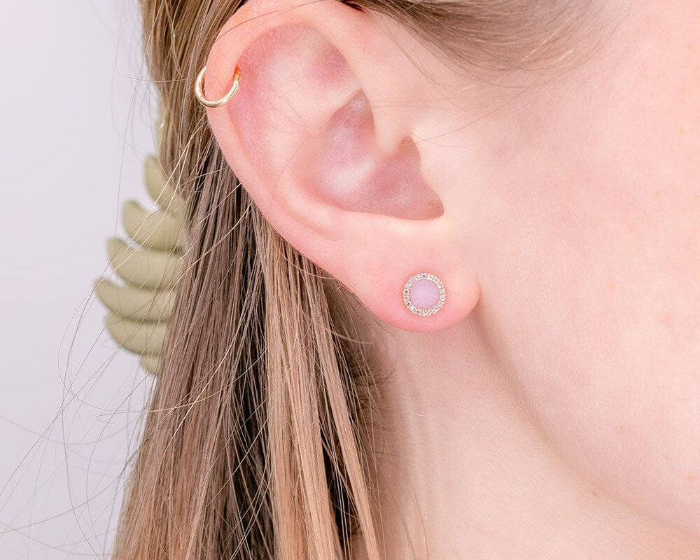 Pink Opal Earrings Earrings Princess Bride Diamonds 