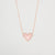 Pink Opal Heart Necklace Rose Gold Necklaces Princess Bride Diamonds 