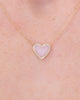 Pink Opal Heart Necklace Yellow Gold Necklaces Princess Bride Diamonds 